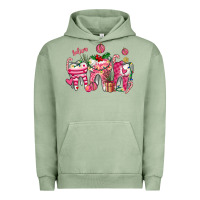 Pigment Oil Green pink christmas teeth Urban Hoodie - AdoDesignShop