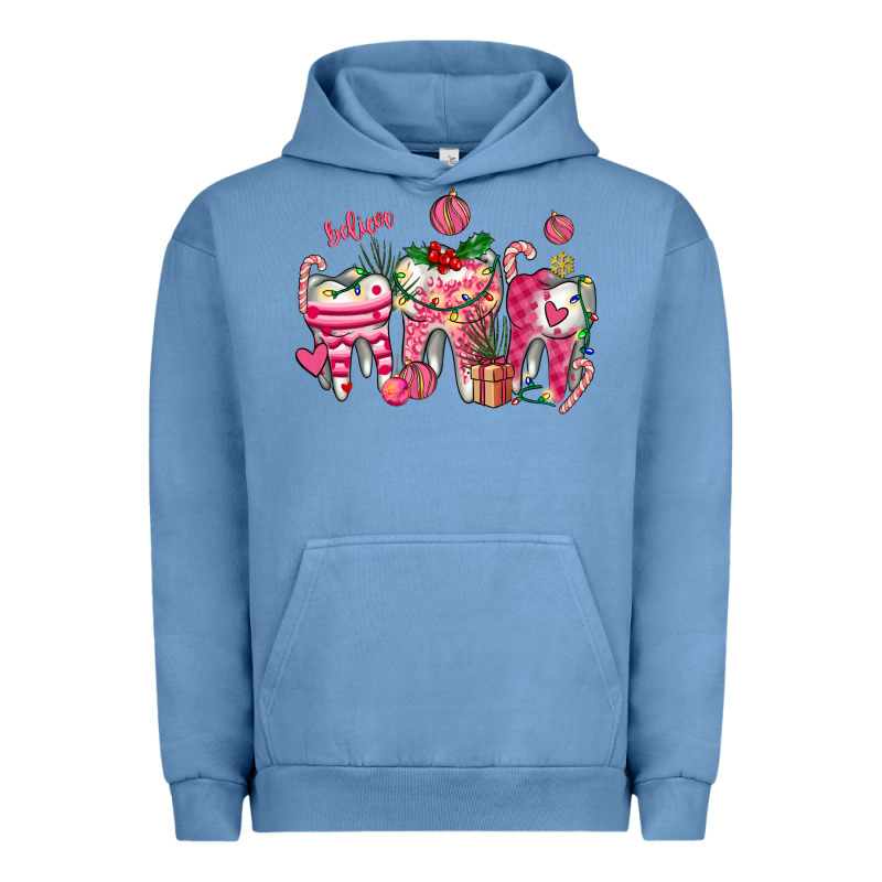 Pink Christmas Teeth Urban Hoodie by AdoDesignShop | Teevron
