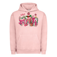 Pigment Salmon pink christmas teeth Urban Hoodie - AdoDesignShop