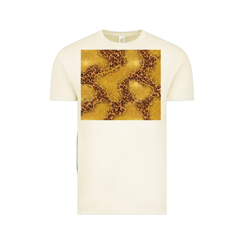 Gold Glitter With Leopard Pattern Vintage Tee by TumblerDesignByShophia | Teevron
