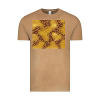 Vintage Camel gold glitter with leopard pattern Vintage Tee - TumblerDesignByShophia