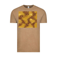 Vintage Coffee gold glitter with leopard pattern Vintage Tee - TumblerDesignByShophia