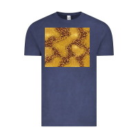 Vintage Denim gold glitter with leopard pattern Vintage Tee - TumblerDesignByShophia