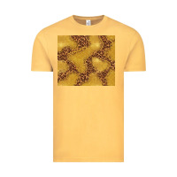 Vintage Mustard gold glitter with leopard pattern Vintage Tee - TumblerDesignByShophia