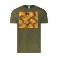 Vintage Olive gold glitter with leopard pattern Vintage Tee - TumblerDesignByShophia