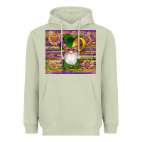 Matcha mardi gras gnomes mask serape sunflowers Heavyweight Hoodie - Artiststas