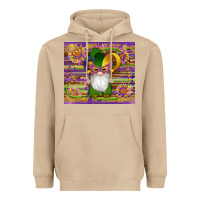 Mardi Gras Gnomes Mask Serape Sunflowers Heavyweight Hoodie | Teevron