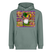 Sage mardi gras gnomes mask serape sunflowers Heavyweight Hoodie - Artiststas
