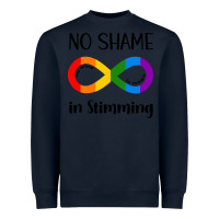 Navy no Shame Stimming Heavyweight Sweatshirt - CowhideDigitalArt