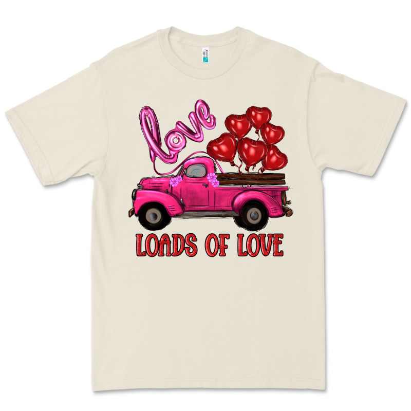 Valentine's Day Loads Of Love Turck With Balloons Premium Tee by RanaPortraitStore | Teevron