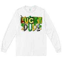 White Lucky dude  St. Patrick's Day Long Sleeve Tee - CowGirlArtShop