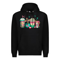 Black religious christian coffee cups Premium Hoodie - Jasminsmagicworld