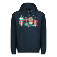 Navy religious christian coffee cups Premium Hoodie - Jasminsmagicworld
