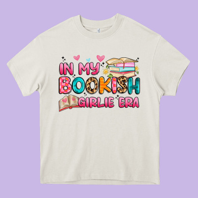 In My Bookish Girlie Era Heavy Core Tee Designed By Artiststas