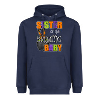 Navy sister of brewing baby halloween theme baby shower spooky t shirt Heavyweight Hoodie - minhPixels