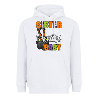 White sister of brewing baby halloween theme baby shower spooky t shirt Heavyweight Hoodie - minhPixels