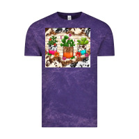 Cloud Purple cowhide succulent Vintage Tee - TumblerDesignByShophia