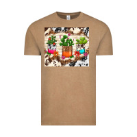 Vintage Coffee cowhide succulent Vintage Tee - TumblerDesignByShophia