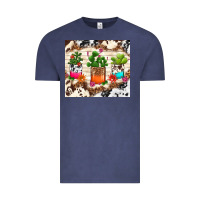 Vintage Denim cowhide succulent Vintage Tee - TumblerDesignByShophia