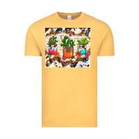 Vintage Mustard cowhide succulent Vintage Tee - TumblerDesignByShophia