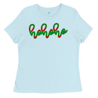 Baby Blue Christmas Ho Ho Ho Ladies Tee - Bettercallsaul