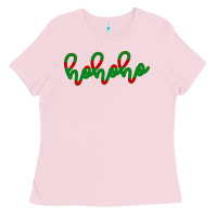 Bubblegum Pink Christmas Ho Ho Ho Ladies Tee - Bettercallsaul