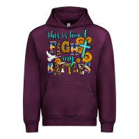 Mauve Wine this is how i fight my battles Urban Hoodie - AdoDesignShop