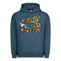 Pigment Midnight Navy this is how i fight my battles Urban Hoodie - AdoDesignShop