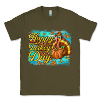 Army Green Happy Turkey Day Classic Tee - texasbilliewilder