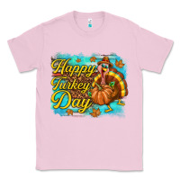 Bubblegum Pink Happy Turkey Day Classic Tee - texasbilliewilder
