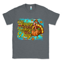 Charcoal Heather Happy Turkey Day Classic Tee - texasbilliewilder