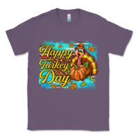 Lavender Happy Turkey Day Classic Tee - texasbilliewilder