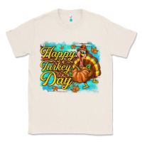 Natural Happy Turkey Day Classic Tee - texasbilliewilder