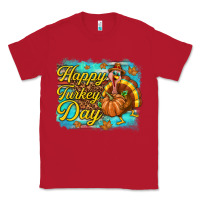 Red Happy Turkey Day Classic Tee - texasbilliewilder