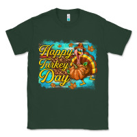 Sports Green Happy Turkey Day Classic Tee - texasbilliewilder