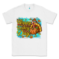 White Happy Turkey Day Classic Tee - texasbilliewilder
