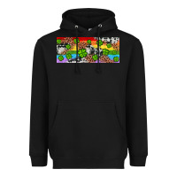 Black Western St. Patrick's Day Shamrock Rainbow Heavyweight Hoodie - Artiststas