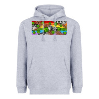 Heather Grey Western St. Patrick's Day Shamrock Rainbow Heavyweight Hoodie - Artiststas