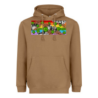 Toasted Coconut Western St. Patrick's Day Shamrock Rainbow Heavyweight Hoodie - Artiststas