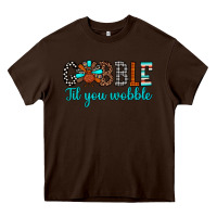Chocolate Brown gobble til tou wobble Heavy Core Tee - JahusDesignShop