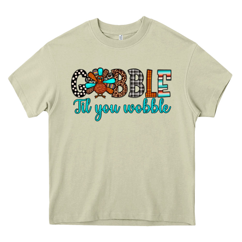 Gobble Til Tou Wobble Heavy Core Tee by JahusDesignShop | Teevron
