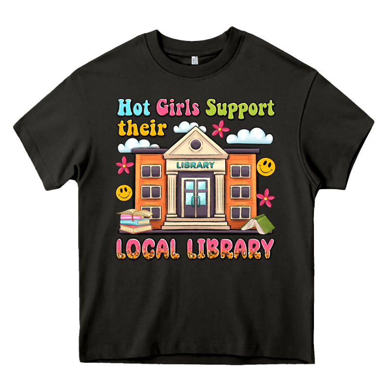 Hot Girls Support Their Local Library Heavy Core Tee by Artiststas | Teevron