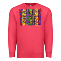 Cardinal mardi gras crawfish cake and mask with leopar and fleur de lis brushst Premium Sweatshirt - Artiststas