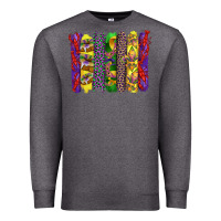 Charcoal Heather mardi gras crawfish cake and mask with leopar and fleur de lis brushst Premium Sweatshirt - Artiststas