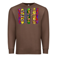 Chestnut mardi gras crawfish cake and mask with leopar and fleur de lis brushst Premium Sweatshirt - Artiststas