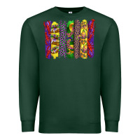 Sports Green mardi gras crawfish cake and mask with leopar and fleur de lis brushst Premium Sweatshirt - Artiststas