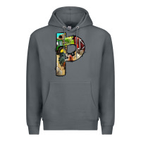 Rock farm life alphabet lowercase letters p Premium Hoodie - BundleAndBundleShop