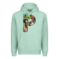 Seafoam farm life alphabet lowercase letters p Premium Hoodie - BundleAndBundleShop