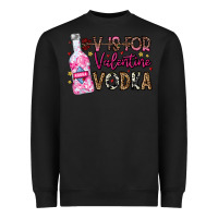 Black V is For Valentine Vodka Heavyweight Sweatshirt - CowhideDigitalArt