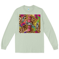 Matcha Colorful leopard lightning bolt tumbler mother's Long Sleeve Tee - HowdyJamesFarm